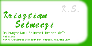 krisztian selmeczi business card